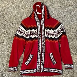 Peruvian alpaca wool hoodie